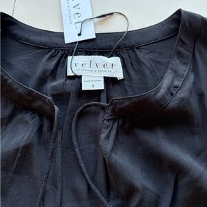 Velvet by Graham & Spencer Classic Black Top